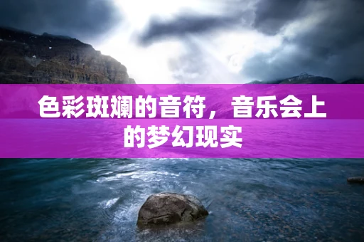 色彩斑斓的音符，音乐会上的梦幻现实
