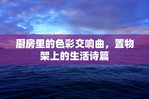 厨房里的色彩交响曲，置物架上的生活诗篇