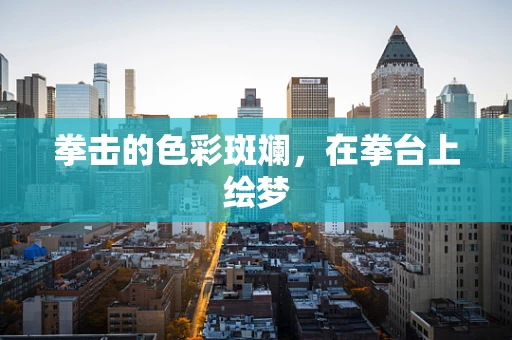 拳击的色彩斑斓，在拳台上绘梦