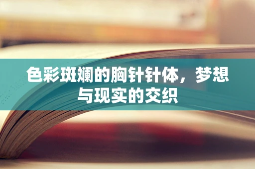 色彩斑斓的胸针针体，梦想与现实的交织