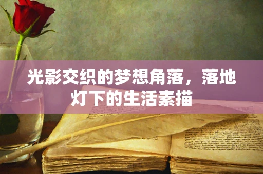 光影交织的梦想角落，落地灯下的生活素描