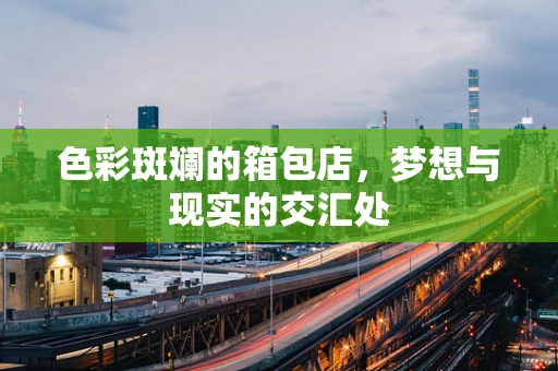 色彩斑斓的箱包店，梦想与现实的交汇处