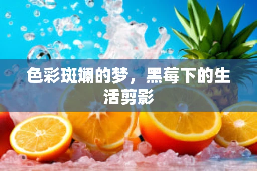 色彩斑斓的梦，黑莓下的生活剪影