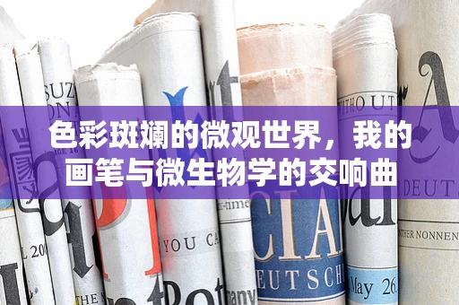 色彩斑斓的微观世界，我的画笔与微生物学的交响曲