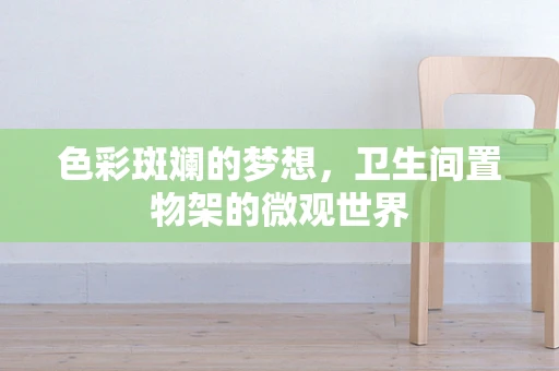 色彩斑斓的梦想，卫生间置物架的微观世界
