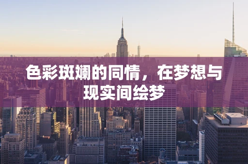 色彩斑斓的同情，在梦想与现实间绘梦