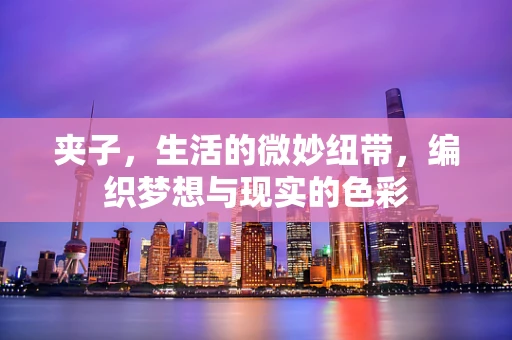 夹子，生活的微妙纽带，编织梦想与现实的色彩