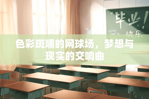 色彩斑斓的网球场，梦想与现实的交响曲