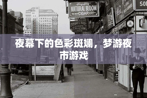 夜幕下的色彩斑斓，梦游夜市游戏