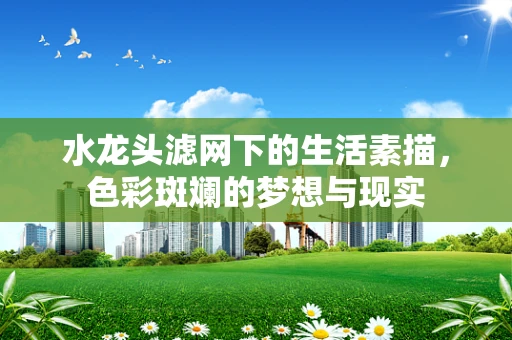 水龙头滤网下的生活素描，色彩斑斓的梦想与现实