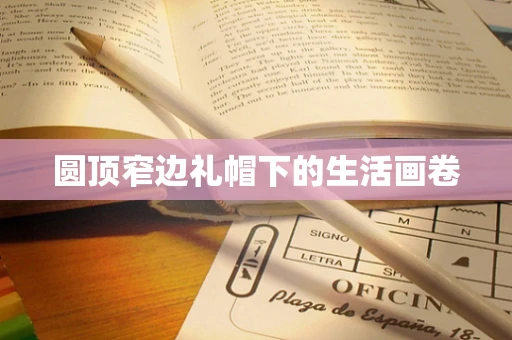 圆顶窄边礼帽下的生活画卷