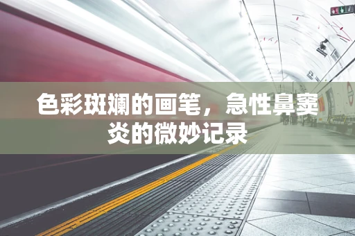 色彩斑斓的画笔，急性鼻窦炎的微妙记录