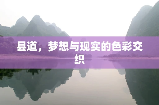 县道，梦想与现实的色彩交织
