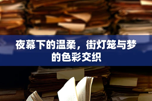夜幕下的温柔，街灯笼与梦的色彩交织