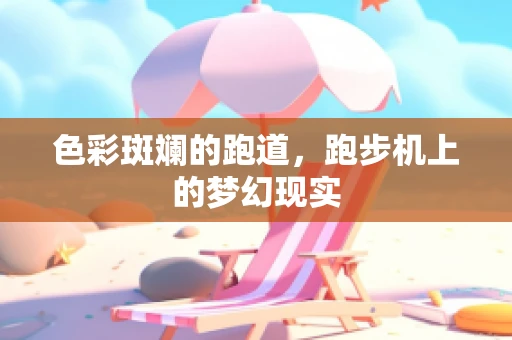 色彩斑斓的跑道，跑步机上的梦幻现实
