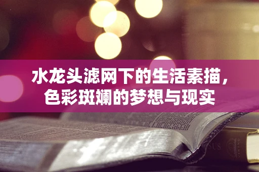 水龙头滤网下的生活素描，色彩斑斓的梦想与现实