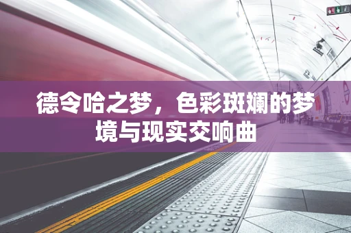 德令哈之梦，色彩斑斓的梦境与现实交响曲