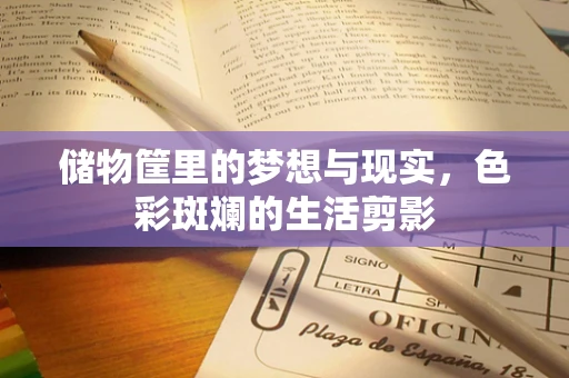 储物筐里的梦想与现实，色彩斑斓的生活剪影