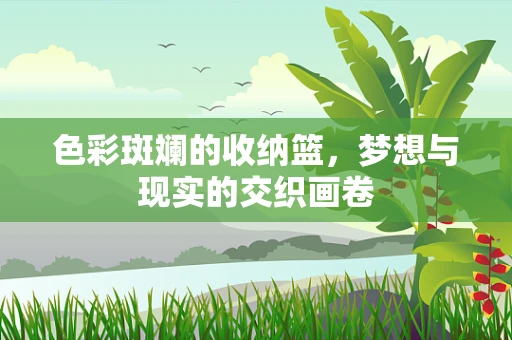 色彩斑斓的收纳篮，梦想与现实的交织画卷
