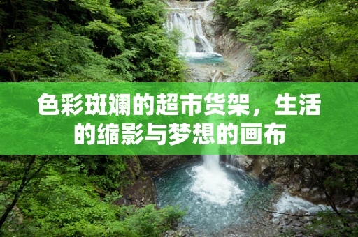 色彩斑斓的超市货架，生活的缩影与梦想的画布