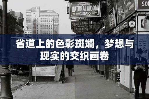 省道上的色彩斑斓，梦想与现实的交织画卷