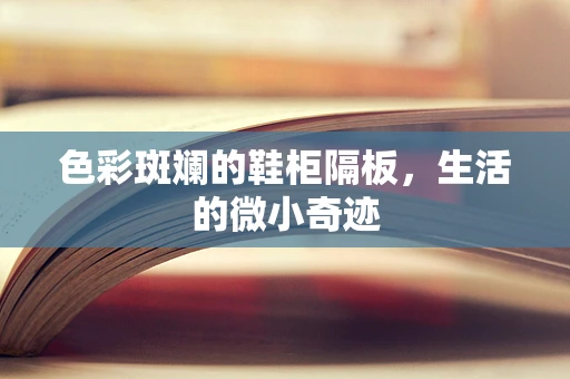 色彩斑斓的鞋柜隔板，生活的微小奇迹