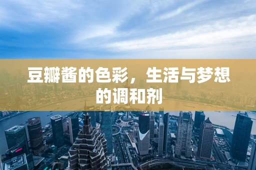 豆瓣酱的色彩，生活与梦想的调和剂