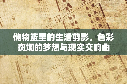 储物篮里的生活剪影，色彩斑斓的梦想与现实交响曲