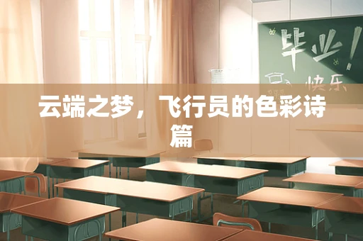 云端之梦，飞行员的色彩诗篇