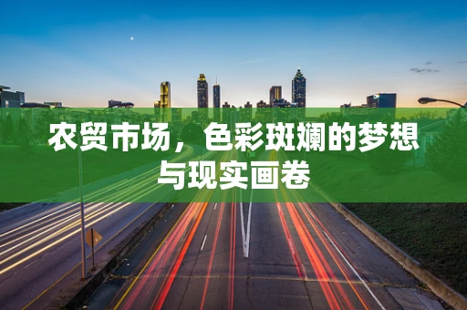 农贸市场，色彩斑斓的梦想与现实画卷