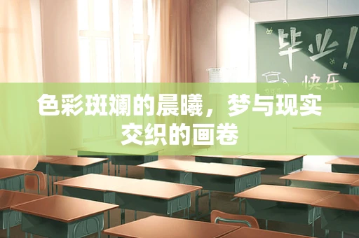 色彩斑斓的晨曦，梦与现实交织的画卷