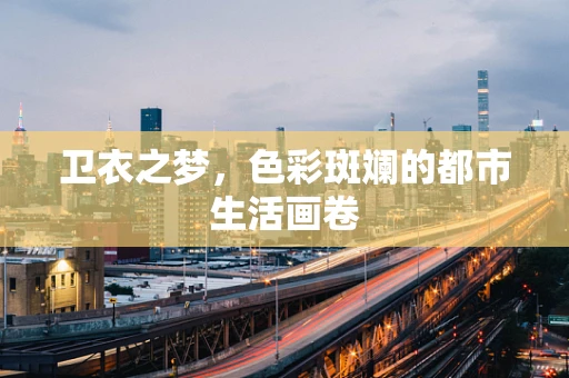 卫衣之梦，色彩斑斓的都市生活画卷
