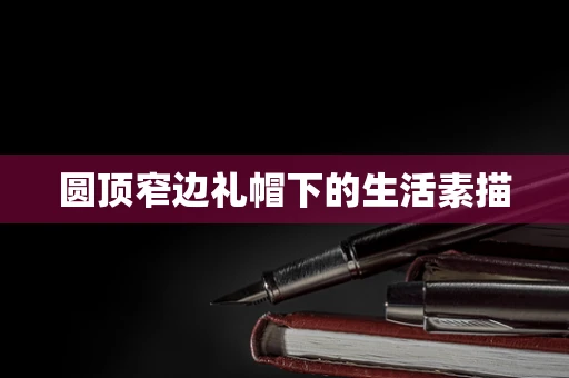 圆顶窄边礼帽下的生活素描