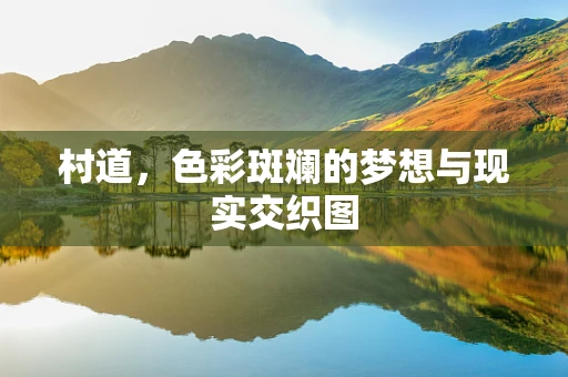 村道，色彩斑斓的梦想与现实交织图