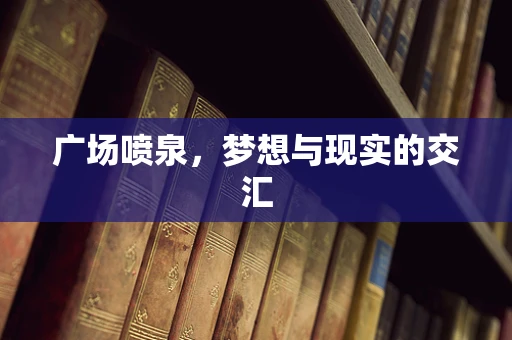 广场喷泉，梦想与现实的交汇