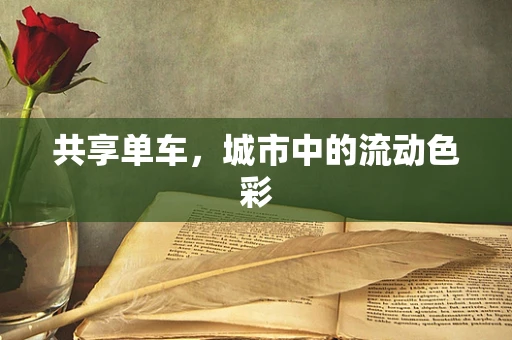 共享单车，城市中的流动色彩