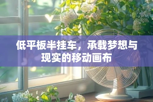低平板半挂车，承载梦想与现实的移动画布