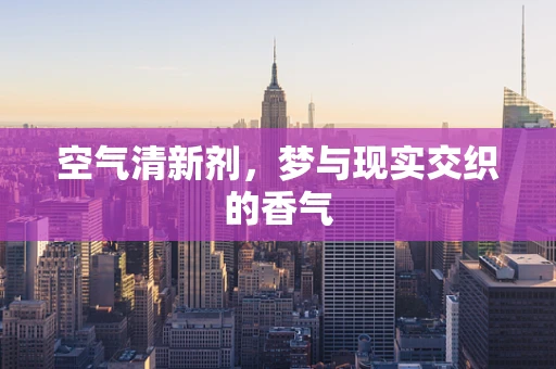 空气清新剂，梦与现实交织的香气