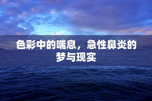 色彩中的喘息，急性鼻炎的梦与现实