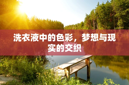 洗衣液中的色彩，梦想与现实的交织