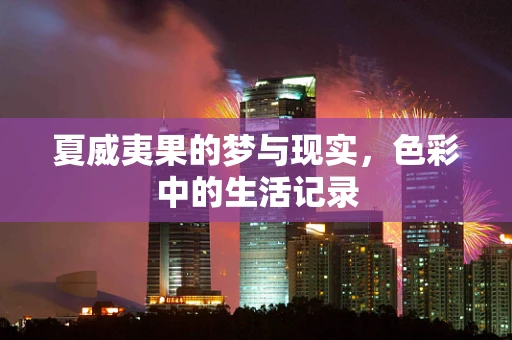 夏威夷果的梦与现实，色彩中的生活记录