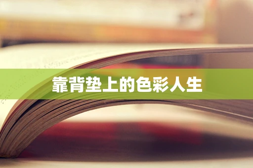 靠背垫上的色彩人生