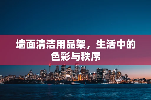 墙面清洁用品架，生活中的色彩与秩序