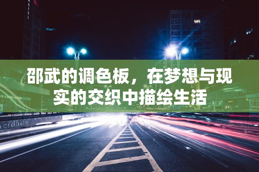 邵武的调色板，在梦想与现实的交织中描绘生活