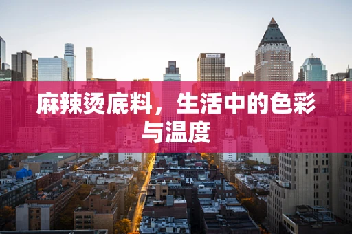 麻辣烫底料，生活中的色彩与温度