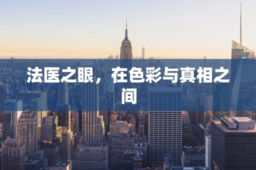 法医之眼，在色彩与真相之间