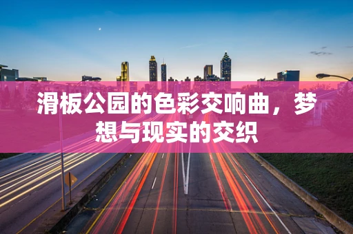 滑板公园的色彩交响曲，梦想与现实的交织