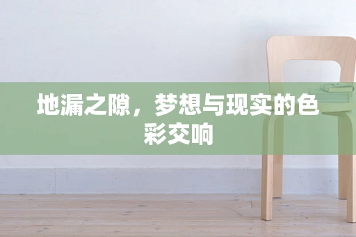 地漏之隙，梦想与现实的色彩交响