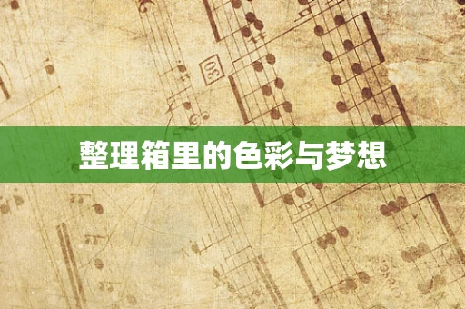 整理箱里的色彩与梦想