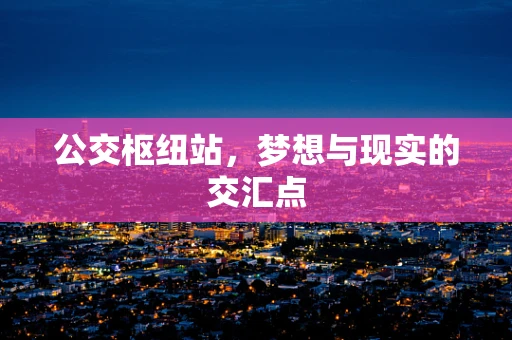 公交枢纽站，梦想与现实的交汇点
